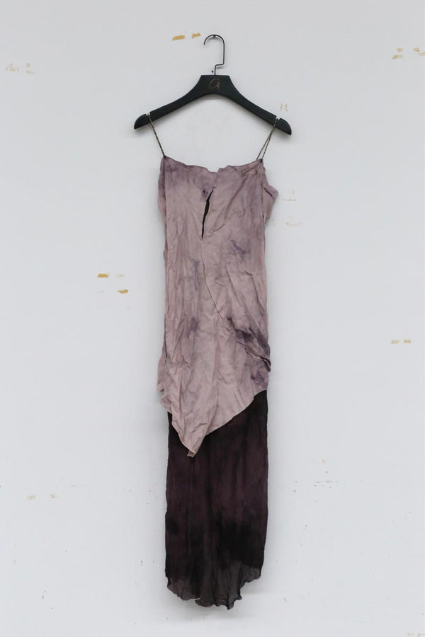 A Research of Elapsing Covering Layer Modeling Long Skirt Z-7404 Deep purple color matching